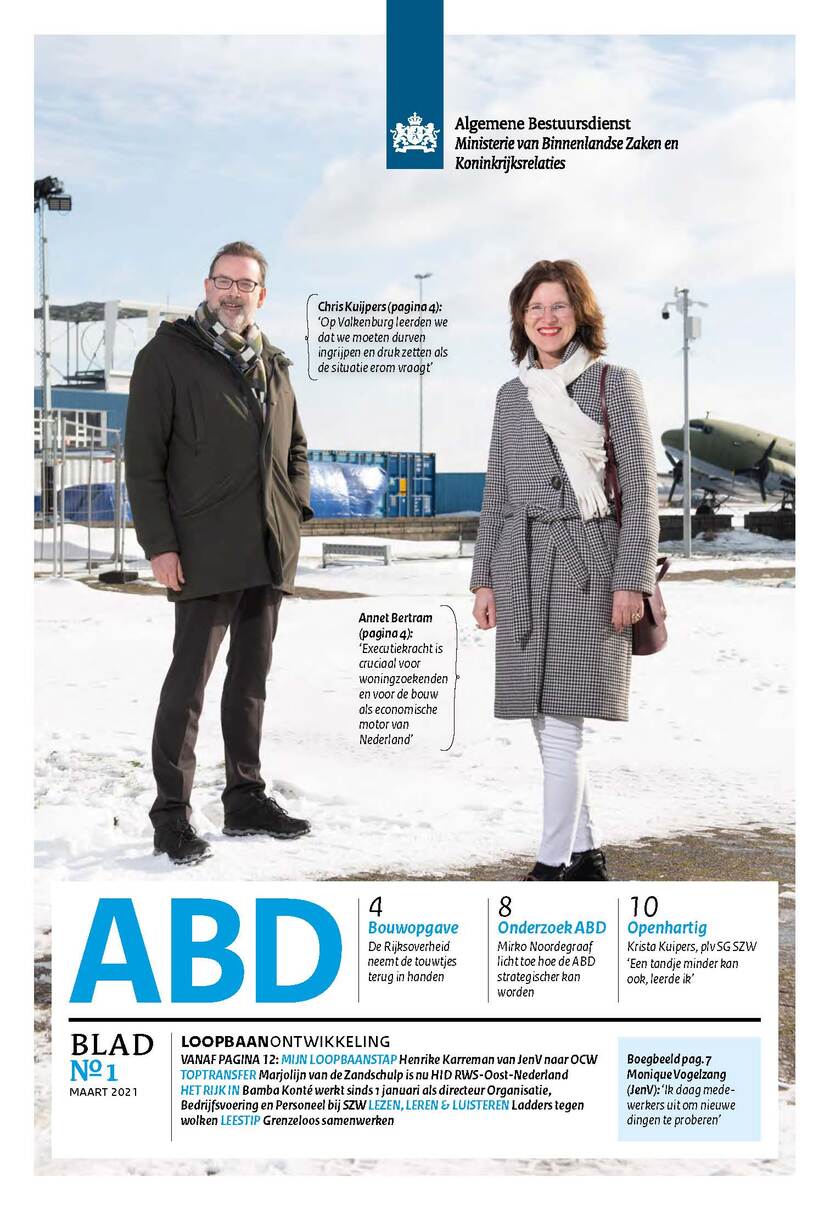 Cover ABD Blad 1 2021 met Annet Bertram en Chris Kuijpers