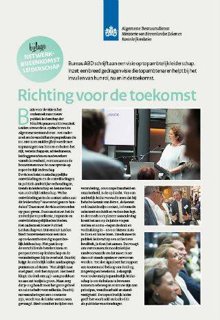 Richting voor de toekomst; bijlage bij ABD Blad 3 2015