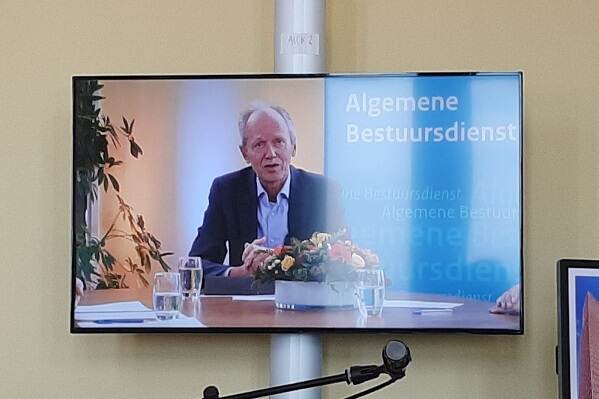 Online bijeenkomst topmanagementgroep gepresenteerd door Bernard ter Haar