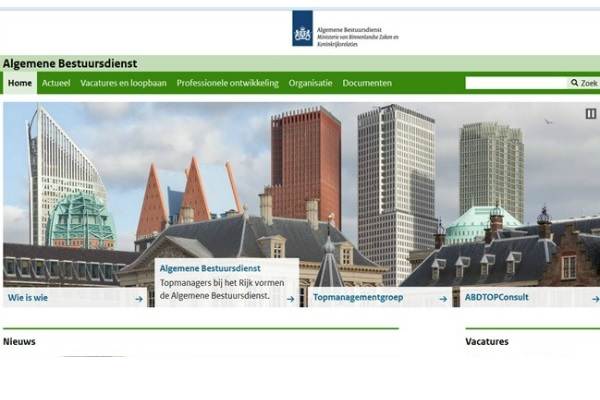 Website Algemene Bestuursdienst